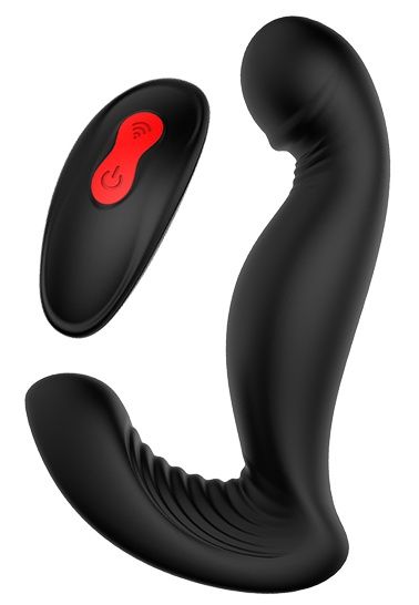 Черный вибромассажер простаты SWIRLING P-PLEASER - Dream Toys - в Пушкино купить с доставкой