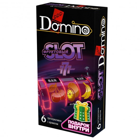 Ароматизированные презервативы DOMINO  Фруктовый слот  - 6 шт. - Domino - купить с доставкой в Пушкино