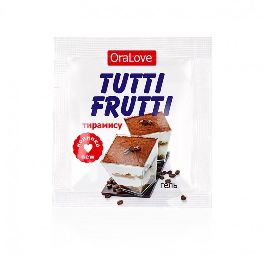 Пробник гель-смазки Tutti-frutti со вкусом тирамису - 4 гр. - Биоритм - купить с доставкой в Пушкино
