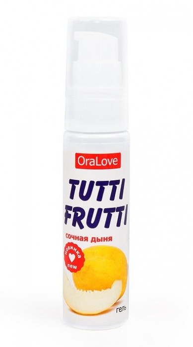 Гель-смазка Tutti-frutti со вкусом сочной дыни - 30 гр. - Биоритм - купить с доставкой в Пушкино