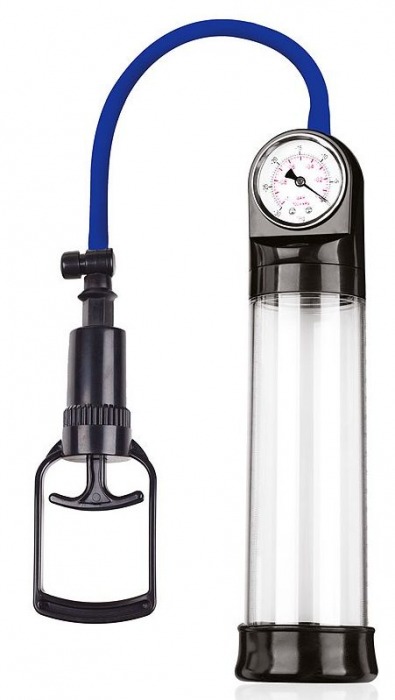 Прозрачная вакуумная помпа Sex Expert с манометром - Sex Expert - в Пушкино купить с доставкой
