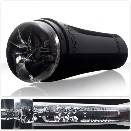 Черный мастурбатор-анус Fleshlight - Flight Pilot - Fleshlight - в Пушкино купить с доставкой