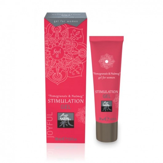 Возбуждающий интимный гель для двоих STIMULATION GEL Pomegranate   Nutmeg - 30 мл. - Shiatsu - купить с доставкой в Пушкино