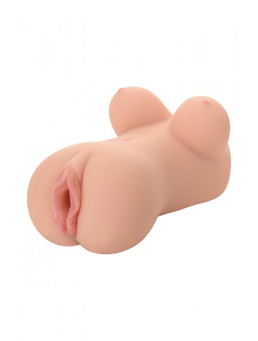 Телесный вибромастурбатор-вагина Clara OnaHole с имитацией груди - KOKOS - в Пушкино купить с доставкой