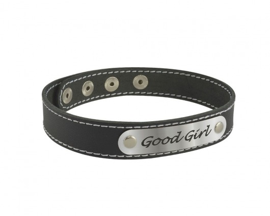 Чокер с белой строчкой Good Girl - Sitabella - купить с доставкой в Пушкино