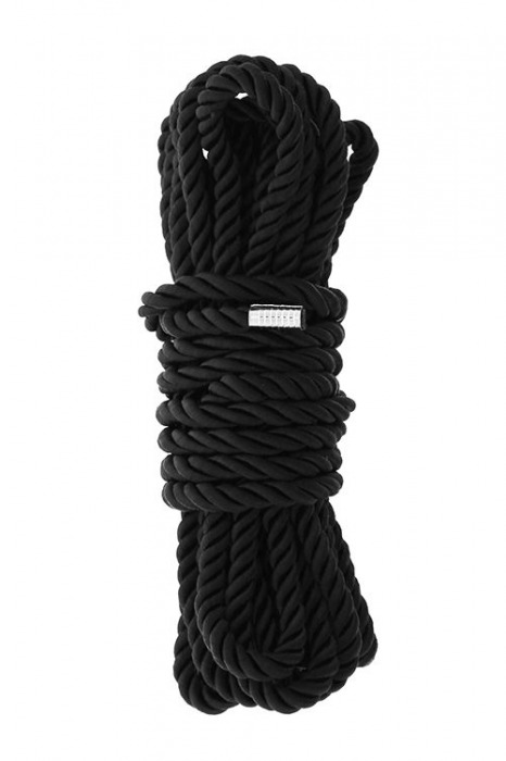 Черная веревка для шибари DELUXE BONDAGE ROPE - 5 м. - Dream Toys - купить с доставкой в Пушкино