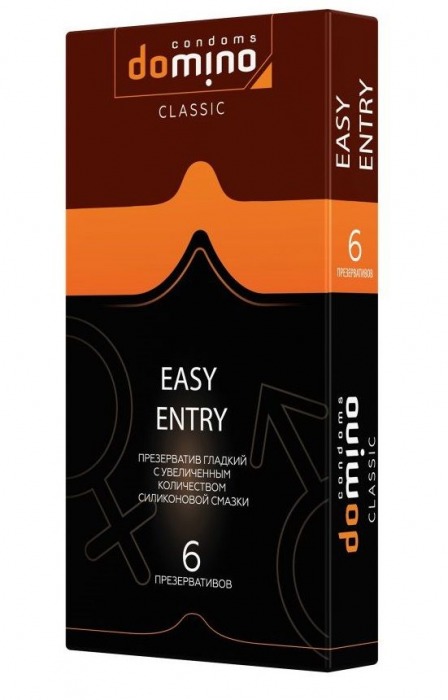 Презервативы с увеличенным количеством смазки DOMINO Easy Entry - 6 шт. - Domino - купить с доставкой в Пушкино