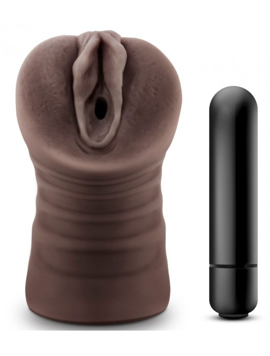 Коричневый мастурбатор-вагина Hot Chocolate Brianna - Blush Novelties - в Пушкино купить с доставкой