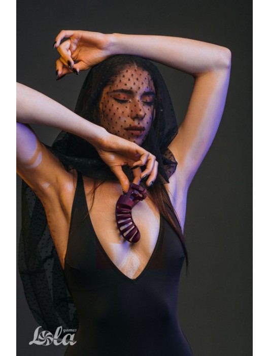 Мужской пояс верности бордового цвета Romello - Lola Games - купить с доставкой в Пушкино