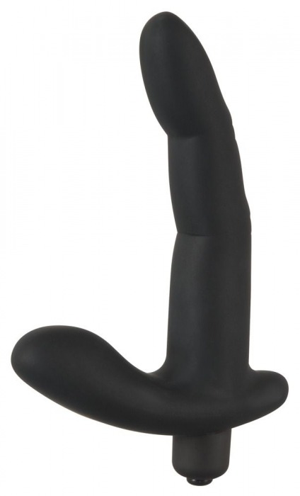 Черный вибромассажер простаты Naughty Finger Prostate Vibe - 13,8 см. - Orion - в Пушкино купить с доставкой