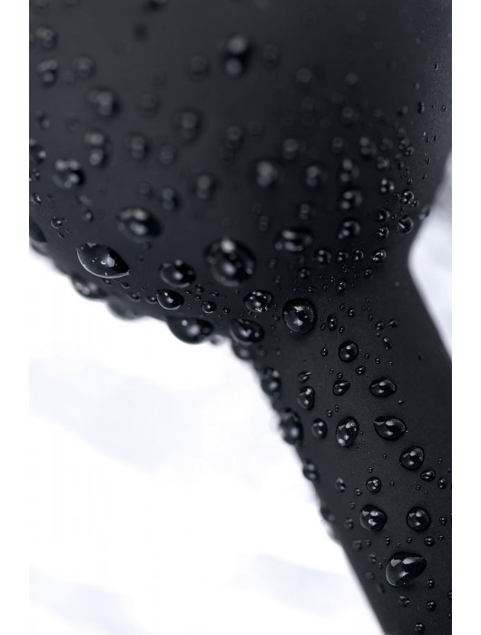 Черная анальная втулка с прозрачным стразом - 7,2 см. - POPO Pleasure - купить с доставкой в Пушкино