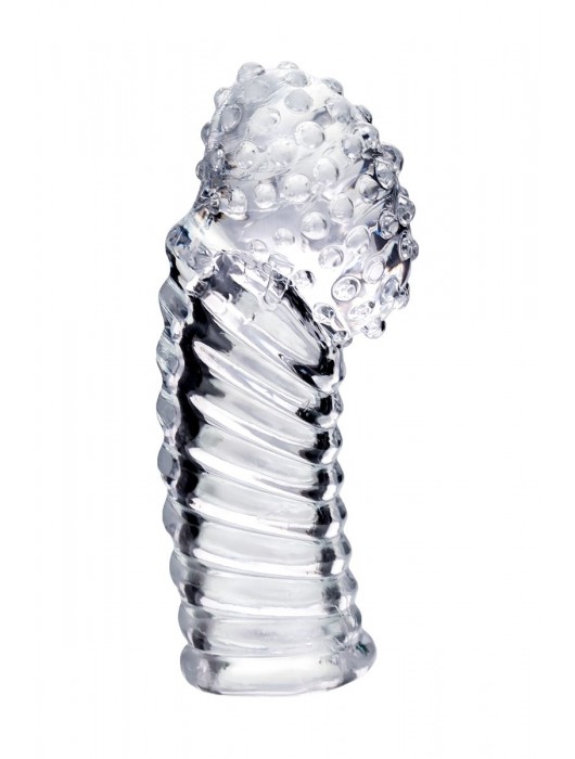 Прозрачная рельефная насадка на палец Dale - 8,5 см. - A-toys