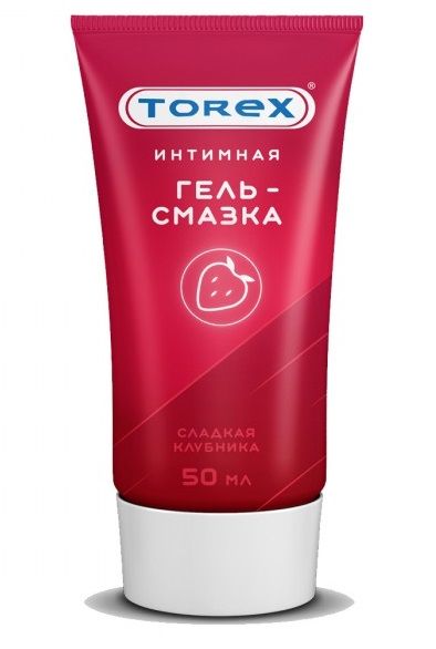 Смазка на водной основе TOREX  Сладкая клубника  - 50 мл. - Torex - купить с доставкой в Пушкино