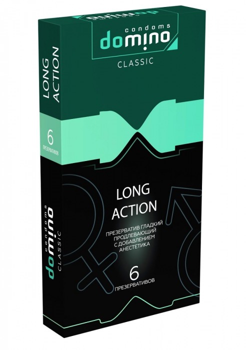 Презервативы с пролонгирующим эффектом DOMINO Classic Long action - 6 шт. - Domino - купить с доставкой в Пушкино