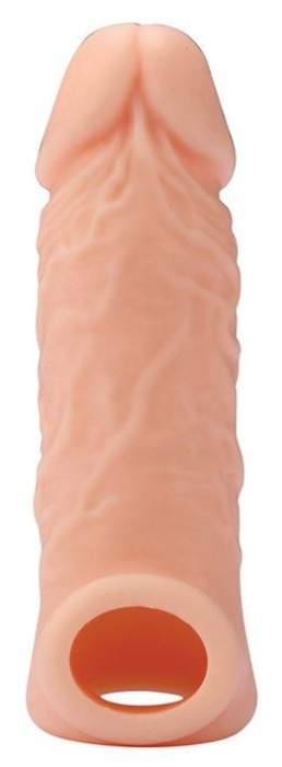 Телесная насадка EXTENDER WITH BALL STRAP 5.5 - 14 см. - Dream Toys - в Пушкино купить с доставкой