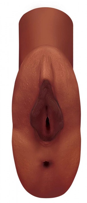 Коричневый мастурбатор Perfect Pussy Double Stroker - Pipedream - в Пушкино купить с доставкой