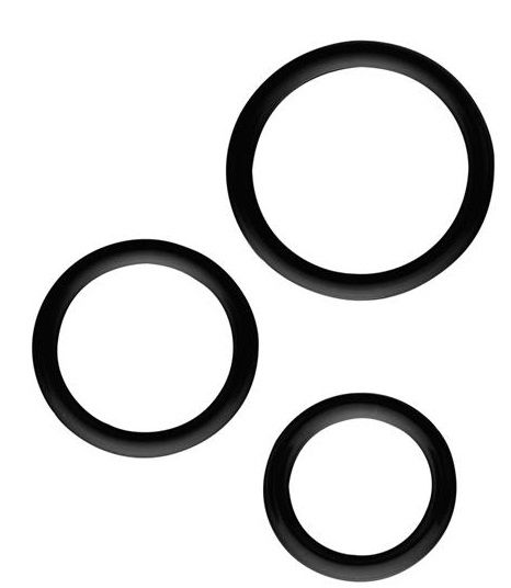 Набор из 3 эрекционных колец SILICONE COCKRINGS - Dream Toys - в Пушкино купить с доставкой