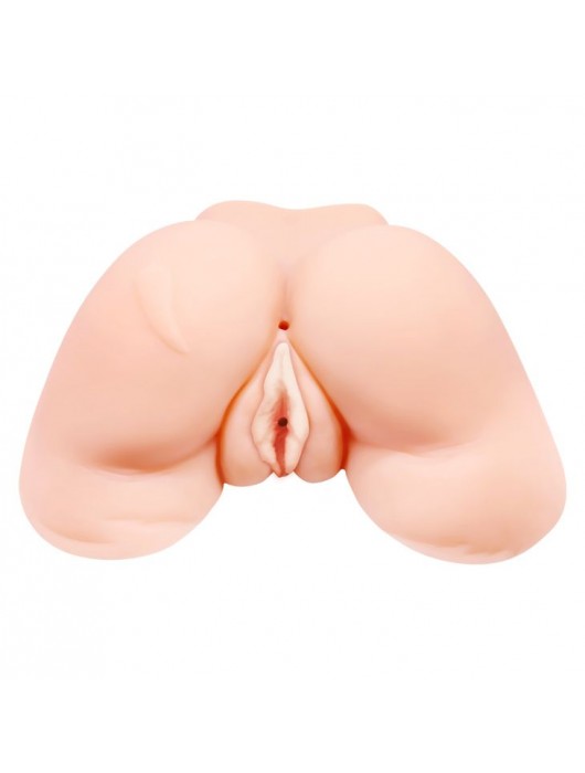 Телесная вибровагина Julie с 2 рабочими отверстиями - Baile - в Пушкино купить с доставкой
