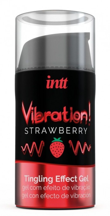 Жидкий интимный гель с эффектом вибрации Vibration! Strawberry - 15 мл. - INTT - купить с доставкой в Пушкино