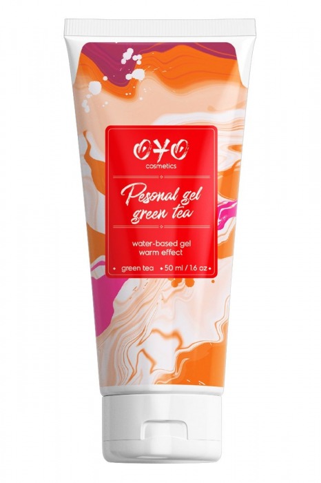 Интимная смазка на водной основе с согревающим эффектом OYO Personal Gel Green Tea - 50 мл. - OYO - купить с доставкой в Пушкино