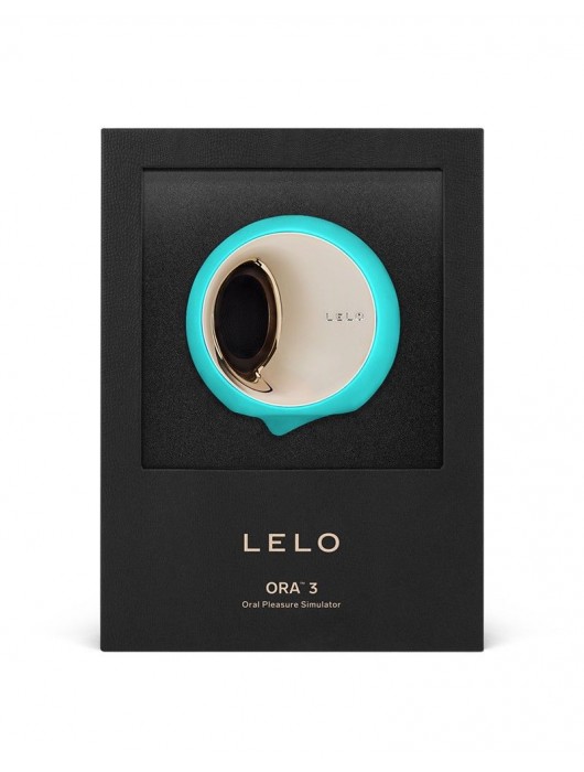 Аквамариновый клиторальный стимулятор Lelo Ora 3 - Lelo