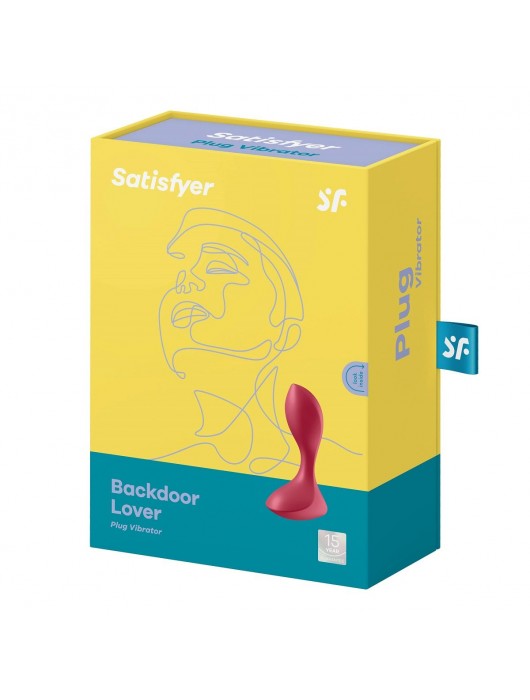 Красный вибромассажёр простаты Satisfyer Backdoor Lover - 14 см. - Satisfyer - в Пушкино купить с доставкой