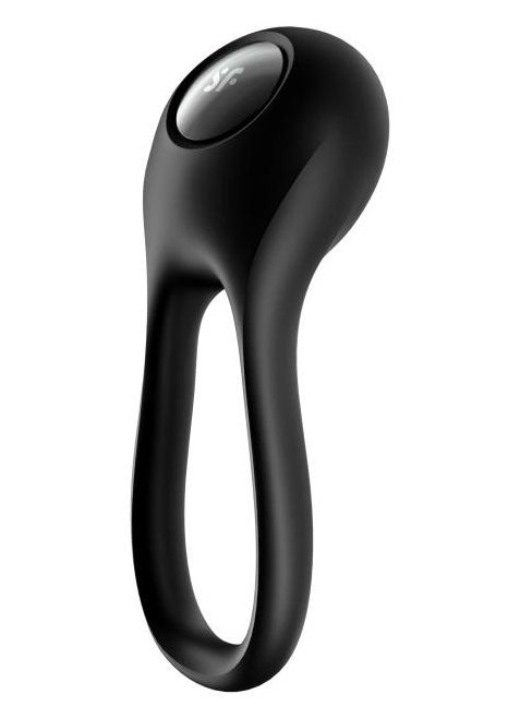 Черное эрекционное виброкольцо Majestic Duo - Satisfyer - в Пушкино купить с доставкой