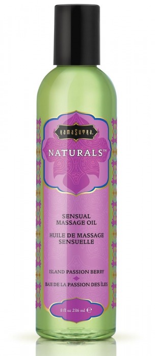 Массажное масло Naturals Island Passion Berry с ароматом тропических фруктов - 236 мл. - Kama Sutra - купить с доставкой в Пушкино