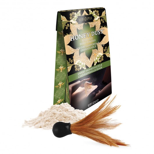 Пудра для тела Honey Dust Body Powder с ароматом жимолости - 28 гр. - Kama Sutra - купить с доставкой в Пушкино