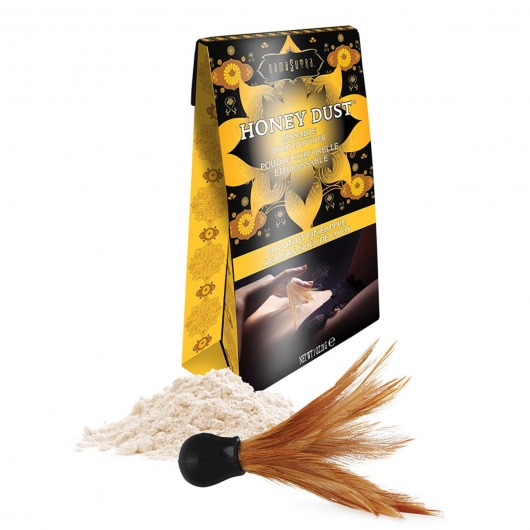Пудра для тела Honey Dust Body Powder с ароматом кокоса и ананаса - 28 гр. - Kama Sutra - купить с доставкой в Пушкино