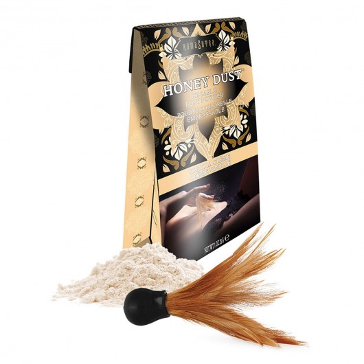 Пудра для тела Honey Dust Body Powder с ароматом ванили - 28 гр. - Kama Sutra - купить с доставкой в Пушкино