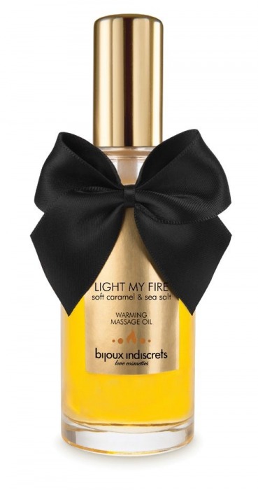 Массажное масло Light My Fire с ароматом карамели - 100 мл. - Bijoux Indiscrets - купить с доставкой в Пушкино