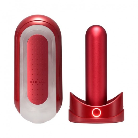 Красный мастурбатор Flip Zero Red   Warmer с подогревом - Tenga - в Пушкино купить с доставкой