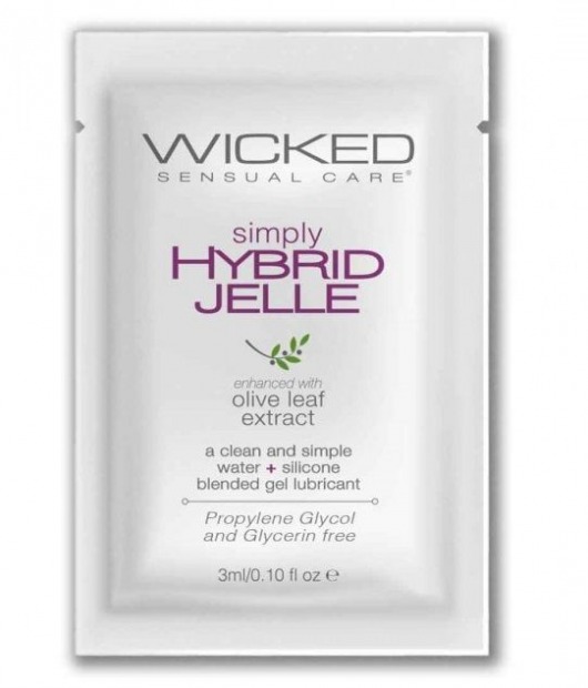 Гель-лубрикант на водно-силиконовой основе Simply Hybrid Jelle - 3 мл. - Wicked - купить с доставкой в Пушкино