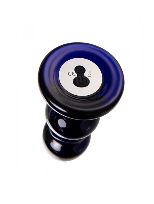 Черная стеклянная вибровтулка - 11 см. - Sexus