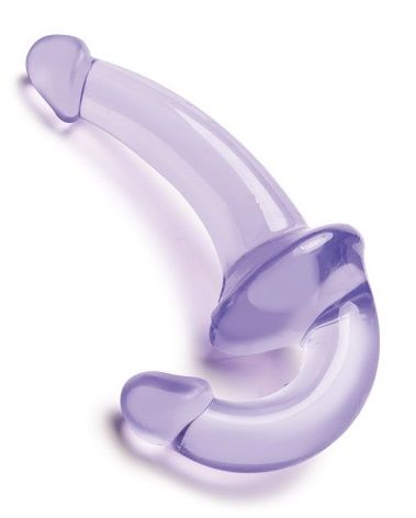 Фиолетовый безремневой страпон Strapless Strap-On - Lux Fetish - купить с доставкой в Пушкино