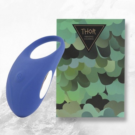 Синее кольцо с вибрацией Thor Cockring - FeelzToys - в Пушкино купить с доставкой