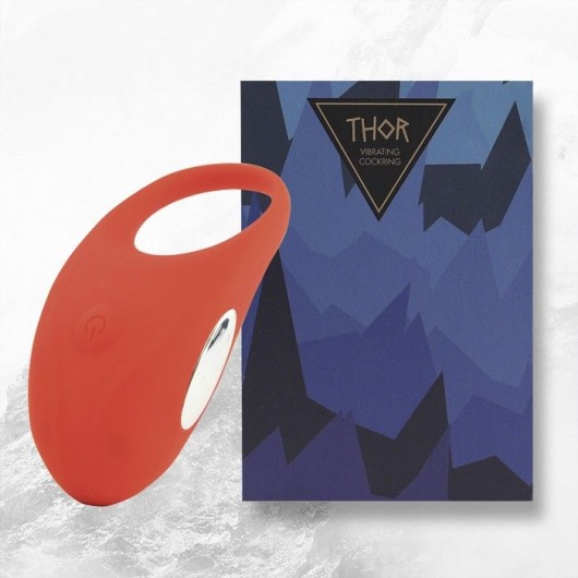 Красное кольцо с вибрацией Thor Cockring - FeelzToys - в Пушкино купить с доставкой