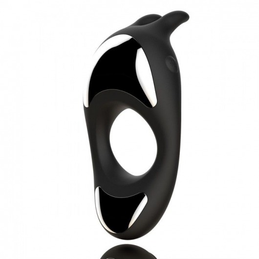 Черное эрекционное кольцо с двумя моторами Zeus Dual Vibe Cock Ring - FeelzToys - в Пушкино купить с доставкой