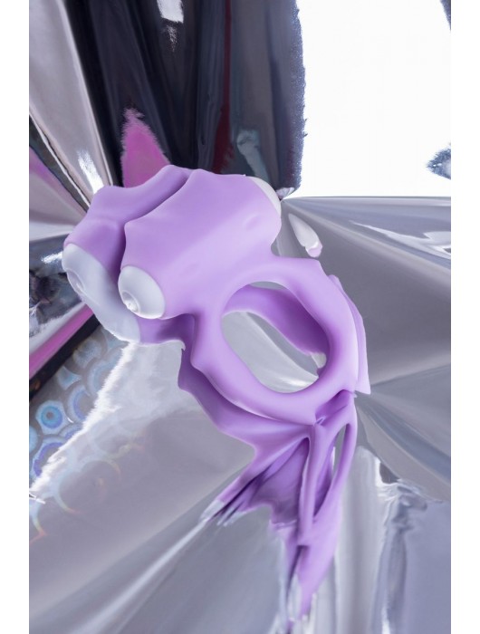 Фиолетовое виброкольцо на пенис Zort - A-toys - в Пушкино купить с доставкой