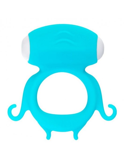 Голубое виброкольцо на пенис Sair - A-toys - в Пушкино купить с доставкой