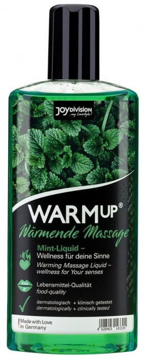 Массажное масло WARMup Mint с ароматом мяты - 150 мл. - Joy Division - купить с доставкой в Пушкино