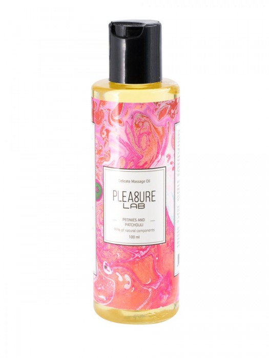 Массажное масло Pleasure Lab Delicate с ароматом пиона и пачули - 100 мл. - Pleasure Lab - купить с доставкой в Пушкино