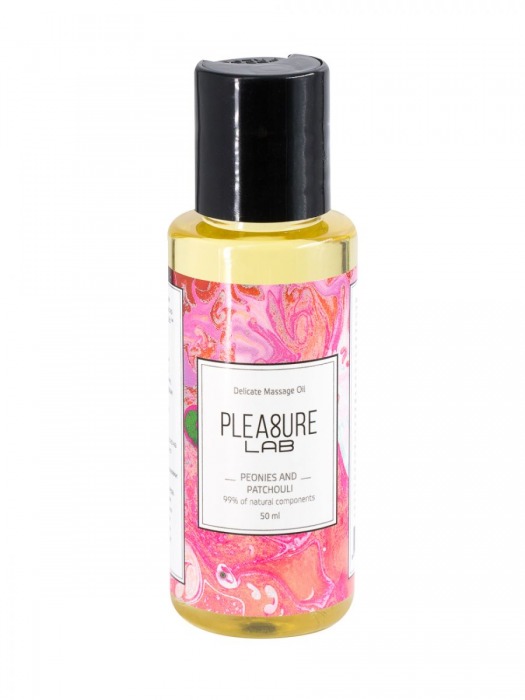 Массажное масло Pleasure Lab Delicate с ароматом пиона и пачули - 50 мл. - Pleasure Lab - купить с доставкой в Пушкино