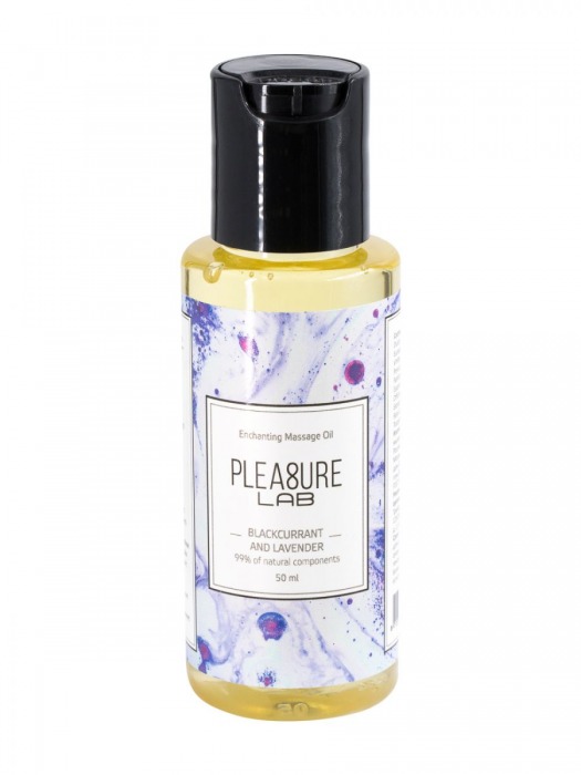 Массажное масло Pleasure Lab Enchanting с ароматом черной смородины и лаванды - 50 мл. - Pleasure Lab - купить с доставкой в Пушкино