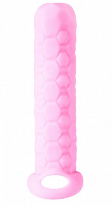 Розовый фаллоудлинитель Homme Long - 13,5 см. - Lola Games - в Пушкино купить с доставкой