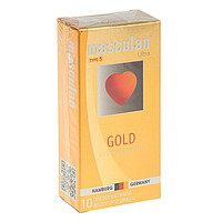 Презервативы Masculan Ultra Gold с золотым напылением и ароматом ванили - 10 шт. - Masculan - купить с доставкой в Пушкино
