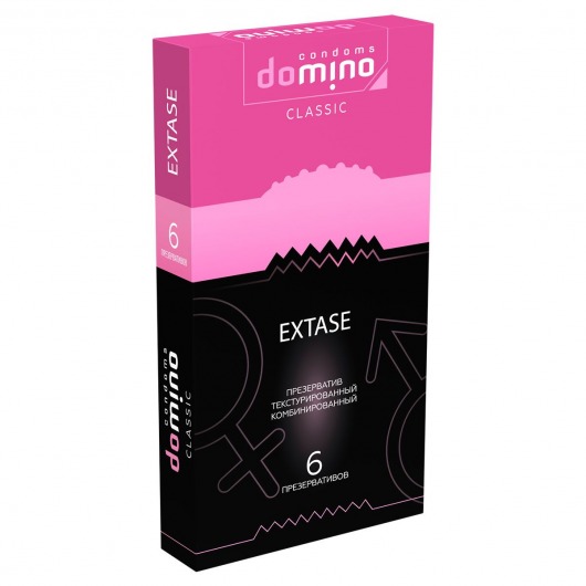 Презервативы с точками и рёбрышками DOMINO Classic Extase - 6 шт. - Domino - купить с доставкой в Пушкино