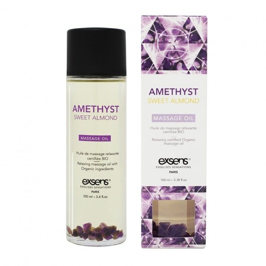 Органическое массажное масло AMETHYST SWEET ALMOND - 100 мл. - Exsens - купить с доставкой в Пушкино