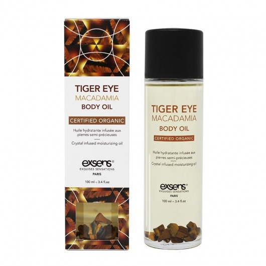 Органическое массажное масло TIGER EYE MACADAMIA - 100 мл. - Exsens - купить с доставкой в Пушкино